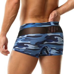 Men's Low-Rise Fitness Yoga <b>Boxer</b> Shorts Adults Solid Mesh Knitted Fabric Stretch Breathable Anti-Bacterial 100% <b>Polyester</b> Logo - Product Image 3