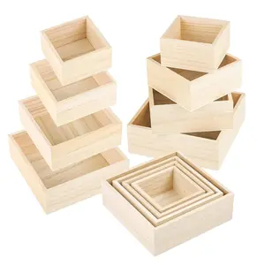 Aangepaste Houten Geschenkdoos Kleine Houten Doos Verpakking Houten Doos Voor Cadeau