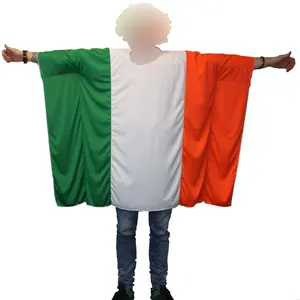 Nuoxin personnalisé pays national châle drapeaux 3x5 pieds 90*150cm vert blanc rouge Côte d 'Ivoire corps drapeaux pour les fans de sport acclamations