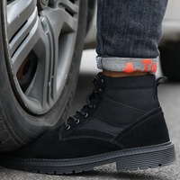 GUYISA Grand stock de bottes Martin noires à tige haute, certifiées CE EU, nouvelles bottes de sécurité pour hommes