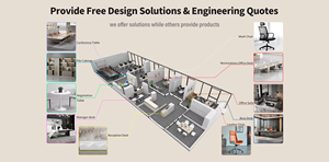 Bancone <span class=keywords><strong>Reception</strong></span> a U in Legno Moderno, Durevole ed Ecologico per <span class=keywords><strong>Ufficio</strong></span>, Hotel, Scuola, Ospedale, Centro Commerciale e Uso Esterno - Product Image 5