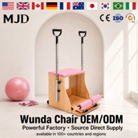Chaise Wunda en bois de chêne massif écologique CE/SGS, design professionnel pour studio de yoga et équipement de fitness à domicile, OEM/ODM
