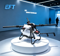 Châssis de drone agricole EFT X2300 à charge utile élevée, structure en treillis métallique pliable pour la pulvérisation