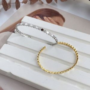 Bracelet ajustable Dylam en argent sterling 925 plaqué or 18 carats avec zircone cubique, motif cercle pavé perlé, pour femme, usage quotidien - Product Image 2