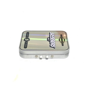 Boîte en métal rectangulaire personnalisée pour cigarettes miniatures, résistante aux enfants, petite boîte à épices CR - Product Image 4