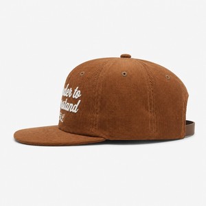 Wholesale Custom Logo Chenille Embroidered 6 Panel Corduroy Snapback Cap Luxury <b>Flat</b> Brim Gorras <b>Hat</b> Manufacturer - Product Image 4