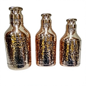 Ensemble cadeau de 2 bouteilles d'eau en cuivre uni, logo personnalisé, passe au lave-vaisselle, poignée ergonomique, paille, utilisation en extérieur, vaisselle écologique - Product Image 6