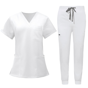Nuevo conjunto quirúrgico multifuncional de tres bolsillos con pantalones largos y manga corta para enfermeras y anestesistas - Product Image 6