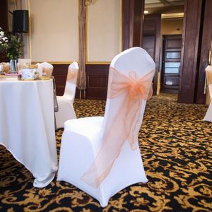 Lazo de Chifón para Decoración de Sillas en Banquetes de Boda u Hoteles - Product Image 3
