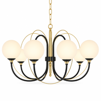Lampe suspendue linéaire LED moderne, hauteur réglable, ovale, éclairage de salon, intensité variable, installation facile