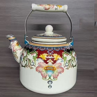 Bouilloire et théière en émail de luxe turque de haute qualité, 1,5/2/3/5/7 L, ensembles de théière et de cafetière en émail