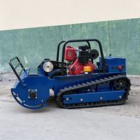 Robot Pemotong Rumput CE EPA Generator Sistem Baru Pengontrol Industri Otomatis  Remote Control Crawler Lawn Mower