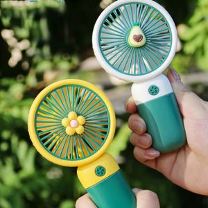 Mini Ventilador de Escritorio USB Recargable, Portátil, con Diseño de Frutas de Dibujos Animados, Control Táctil, Multicolor, para Estudiantes de Verano - Product Image 4