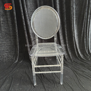 Silla de Boda de Cristal Transparente de Lujo para Eventos y Fiestas, Silla Chiavari de Resina Acrílica Transparente - Product Image 2