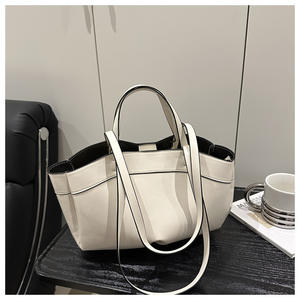 2 in 1 Set Tragetaschen für Frauen PU-Leder Handtaschen mit großer Kapazität Damen Designer Geldbörsen arbeiten - Product Image 3