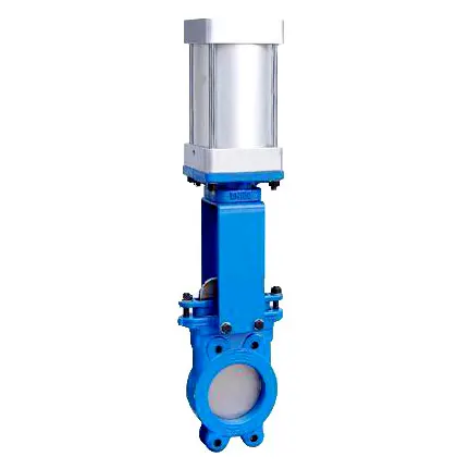 DN50~DN2000 WCB Carbon steel or STAINLESS STEEL material Pneumatic operated knife gate valve