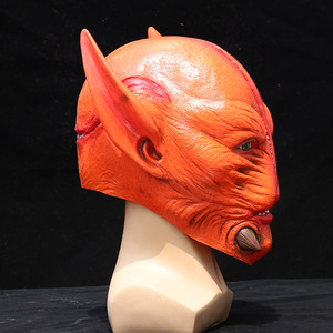 Máscara de cabeza de toro, accesorio de látex para la cabeza de animales, talla única, accesorios para fiestas de Halloween y cosplay - Product Image 4