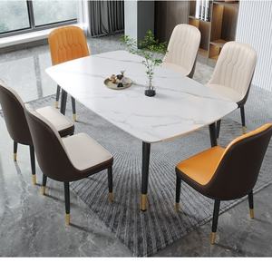 Ensemble de table à manger carrée de luxe italienne, meubles de salle à manger, ensemble de table à manger - Product Image 5