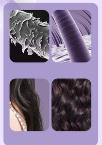 Fer à friser électrique personnalisable, contrôle de la température à 4 vitesses, design portable, écran LCD, chauffage PTC pour des boucles lisses et magnifiques - Product Image 4