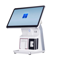 Terminal Punto de Venta Hongkai con Pantalla Táctil de 15.6 Pulgadas, Impresora Térmica de Escritorio de Grado Industrial, Compatible con Windows/Android