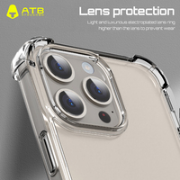 Étui de téléphone transparent magnétique imperméable et résistant aux chocs ATB pas cher pour les modèles 17 16 15 14 Pro Max & Air
