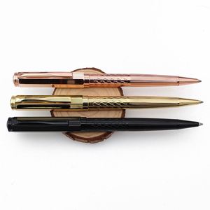 Stylos à bille hexagonaux en laiton de luxe, faits à la main, de haute qualité, en or 24 carats, avec logo personnalisé, corps en cuivre, stylos promotionnels originaux pour entreprises - Product Image 6