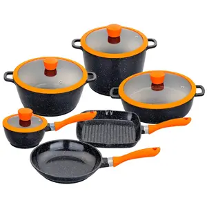 Cooklover यूरोपीय गर्म बिक्री गैर छड़ी बर्तन सेट Cookware सेट खाना पकाने के बर्तन और धूपदान