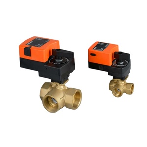 Winvall 220ac thiế<span class=keywords><strong>t</strong></span> bị truyền động cơ giới Float on/off van 1/2 ''3/4" 1 ''11/4'' 11/2 ''2'' giả mạo Brass điện 3 cách bóng van - Product Image 2