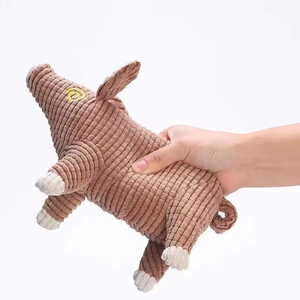Hot Selling New Design Funny Pet Toys Pig Shape Dog Squeaky Chew Toy <b>Plush</b> Dog Toy Puppy Interactive Funny Training - Product Image 3