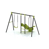 Équipement de terrain de jeu multifonctionnel pour enfants en plein air, aire de jeux extérieure, balançoire, piscine, jeu de paddle-ball