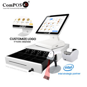 <span class=keywords><strong>Terminal</strong></span> Punto de Venta (TPV) con Pantalla Táctil a Bajo Precio, Caja Registradora en Oferta, Pantalla Táctil Todo en Uno, Cajón de Dinero, Terminales de Escritorio - Product Image 1