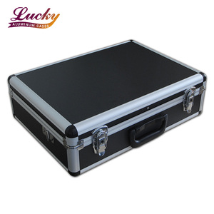 Trường hợp nhôm màu đen với vỏ cứng bọt nhôm trường hợp tùy chỉnh nhôm Mang trường hợp - Product Image 1