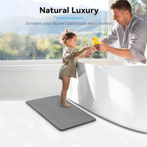 Alfombrilla Antideslizante Ecológica de Diatomita Moderna Hecha a Máquina con Almohadilla Absorbente de Agua Dura para Baño, Precio de Fábrica al por Mayor - Product Image 5