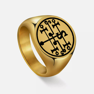 <span class=keywords><strong>Anello</strong></span> Sigillo in Acciaio Inossidabile R144 <span class=keywords><strong>di</strong></span> Andromalius, il 72° Dio Demone tra i Settanta Due Pilastri <span class=keywords><strong>di</strong></span> <span class=keywords><strong>Salomone</strong></span>, Amuleto Talismano Gioiello - Product Image 3