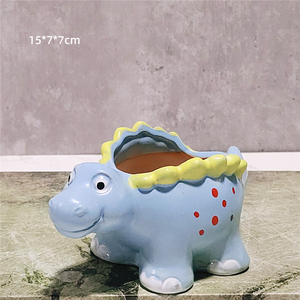 <span class=keywords><strong>Pot</strong></span> <span class=keywords><strong>de</strong></span> plantes succulentes <span class=keywords><strong>de</strong></span> dinosaure en céramique émaillée à la main <span class=keywords><strong>décoration</strong></span> <span class=keywords><strong>de</strong></span> <span class=keywords><strong>maternelle</strong></span> au design minimaliste - Product Image 6