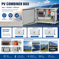 Boîtier de Combinaison PV en Métal pour Chaînes de Panneaux Solaires, Boîtier de Distribution DC1000V avec Protection Contre les Surtensions pour Système Solaire