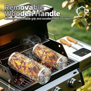 Accesorios para Barbacoa Más Vendidos en Verano, Cilindro para Barbacoa de Venta Directa de Fábrica, Se Acepta Personalización, Cesta Giratoria para Asar - Product Image 3