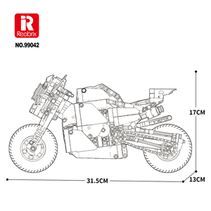 Juguetes Educativos para Niños, Motocicleta Original M1000, Bloques de Construcción, Modelo de Motocicleta, Juguete Educativo de Ensamblaje para Niños - Product Image 4