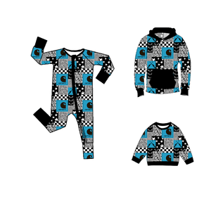 カスタムクリスマス車プリントデザイン赤ちゃん足ロンパー新生児長袖竹赤ちゃんパジャマ - Product Image 6