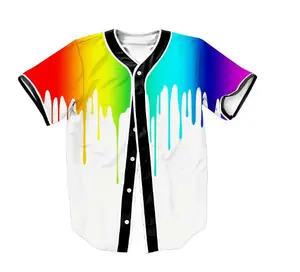 2023 logotipo personalizado fabricante de moda ropa de béisbol camiseta de softbol para el equipo