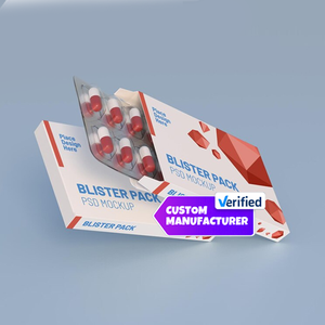Boîtes de médicaments en papier avec impression offset de logo personnalisé pour utilisation pharmaceutique de capsules de comprimés - Product Image 1