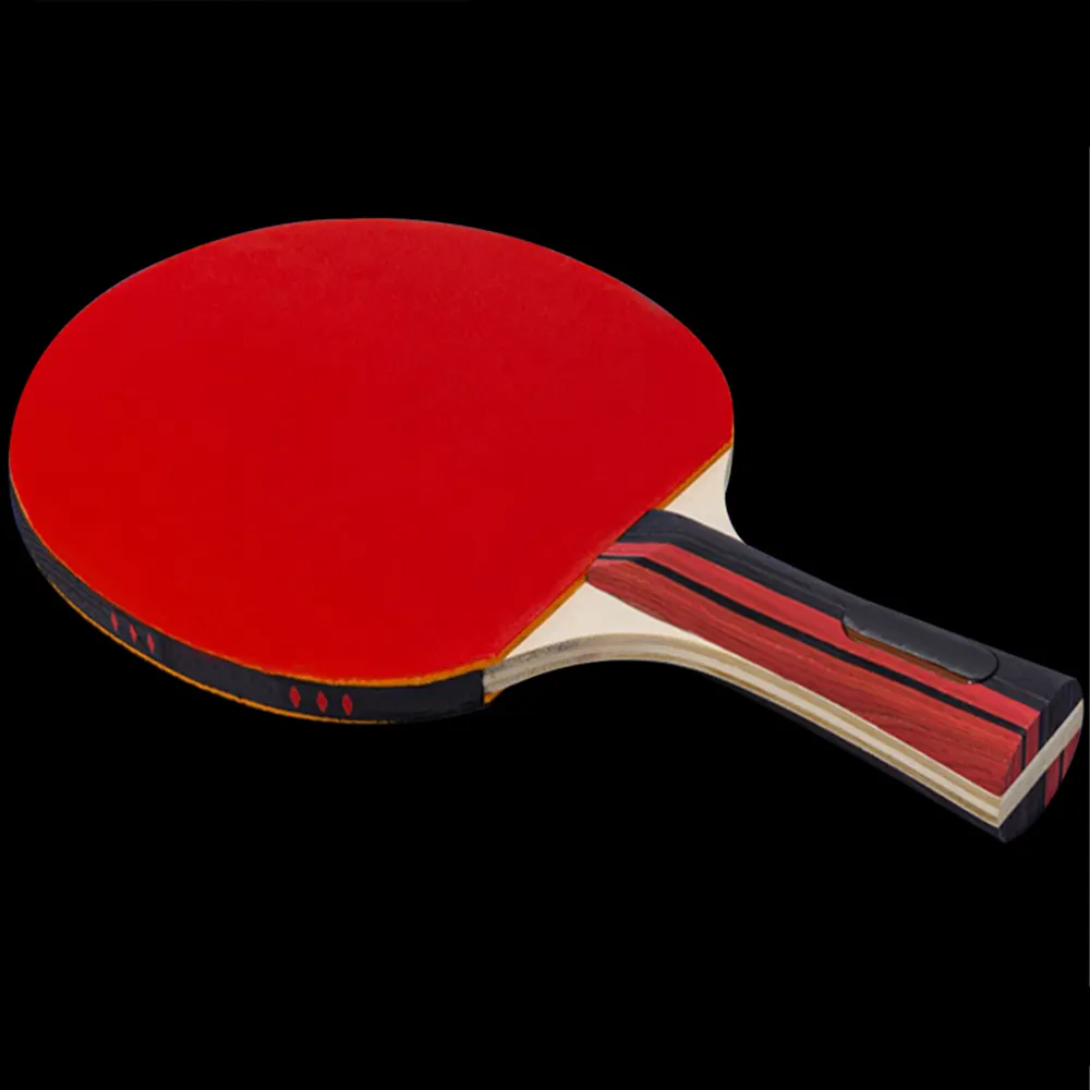 123 खेल शीर्ष विक्रेता प्रीमियम अनुमोदित रबर प्रदर्शन पिंग पोंग चप्पू टेबल टेनिस रैकेट के साथ दोहरी आक्रामक रबर