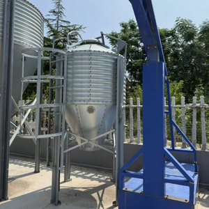 工場提供新しい自動ミニ鋼サイロ亜鉛メッキ鋼装置家禽飼料用チキンファームと穀物貯蔵 - Product Image 2