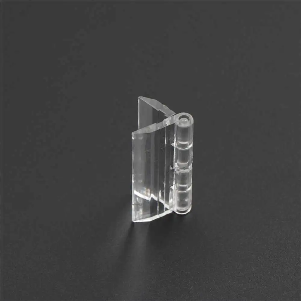 Doors Windows Beveled Edge Perspex Hinge Transparent Folding Hinge Furniture Accessory 25X33mm Clear Acrylic Hinge