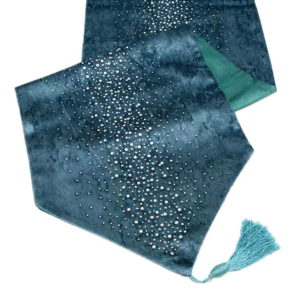 Новогодняя раскраска обеденный настольная дорожка из хлопка и льна настольная дорожка волна коврики рождественское свадебное гостиной декоративное