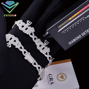เงินแท้ 925 ชุบทอง 18k ผ่านการทดสอบเพชร พร้อมใบรับรอง GRA ระดับ VVS สี D มอยส์ซาไนต์ ดีไซน์ทันสมัย เหมาะสำหรับเป็นของขวัญ ใช้ได้ทั้งผู้หญิงและผู้ชาย - Product Image 3