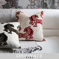 Housse de coussin décorative RUIYI moderne carrée, écologique, taille personnalisable, avec fermeture éclair dissimulée, pour canapé et maison