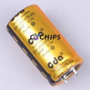 Supercondensador CHV-2R7307R-ZQ-S1, Componente de Orificio Pasante (THT), Condensador de 30x55 mm, 300F -10%~+30%, 2.7V 600uA@72hrs - Product Image 1