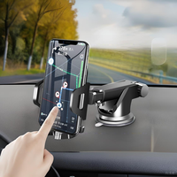 Support Téléphone Voiture 3-en-1 Tableau de Bord Grille d'Aération Ventouse pour iPhone 14 12 11 Pro Max