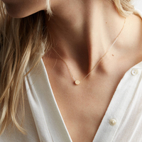 Collier pendentif disque vierge en acier inoxydable plaqué or 14 carats EMANCO, chaîne à maillons géométriques minimaliste, bijou cadeau